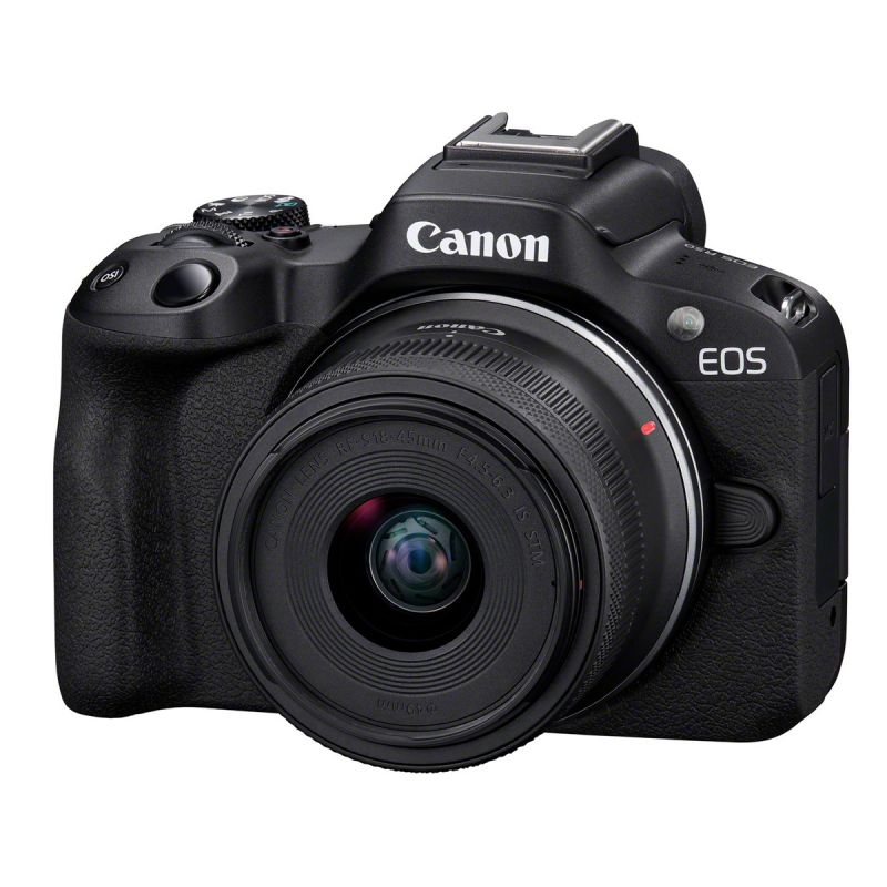 Canon EOS R50 (Black) + Canon RF-S 18-45 mm f/4,5-6,3 IS STM